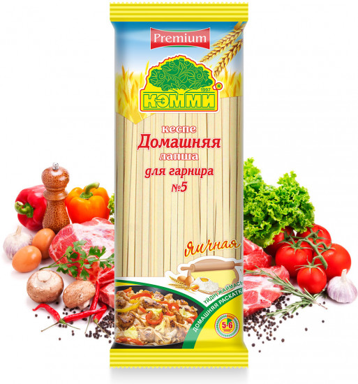 Лапша яичная длинная «Домашняя №5»