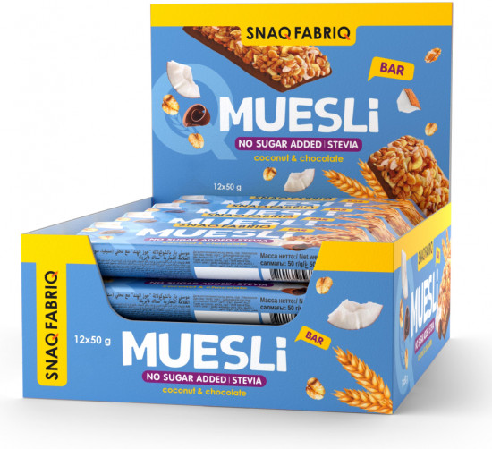 Набор батончиков-мюсли Muesli «Кокос и шоколад»