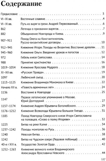 История России в датах с древнейших времен до наших дней