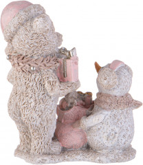 Статуэтка «Мишка и снеговик» - Фото 1