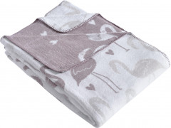 Плед «Flamingo» (хлопок, 130×170 см) - Фото 1