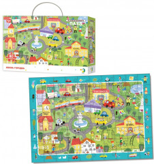 Пазл на внимательность «Жизнь городка» - Фото 1