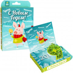 Подарочный набор-открытка для выращивания «Свинка» - Фото 1