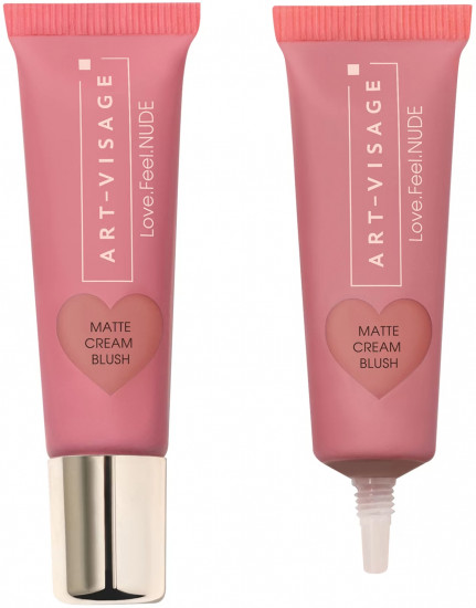 Румяна матовые кремовые «Matte cream blush», оттенок 432 Светло-розовый
