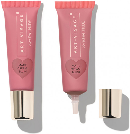 Румяна матовые кремовые «Matte cream blush», оттенок 433 Ягодный