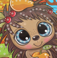 Аппликация из пайеток «Ежик» - Фото 5