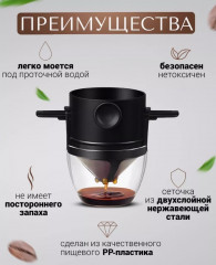 Фильтр для кофе в чашке и чая многоразовый - Фото 1