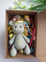 Игрушка мягкая вязаная «Дракончик» - Фото 3