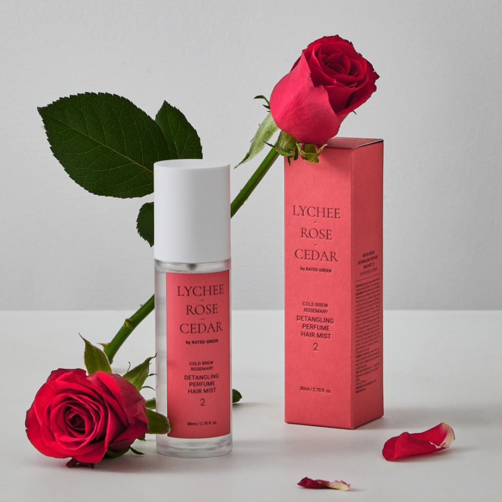 Мист для волос «Lychee Rose Cedar Detangling Perfume» | RATED GREEN | Фото 1