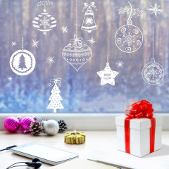 Наклейка для окон «Ёлочные игрушки» - Фото 1