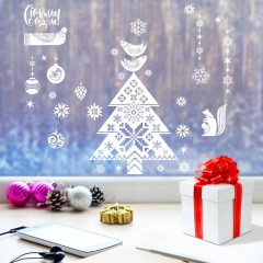 Наклейка для окон «Новогоднее настроение» - Фото 1