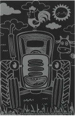 Гравюра «Синий Трактор» - Фото 2