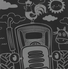 Гравюра «Синий Трактор» - Фото 3