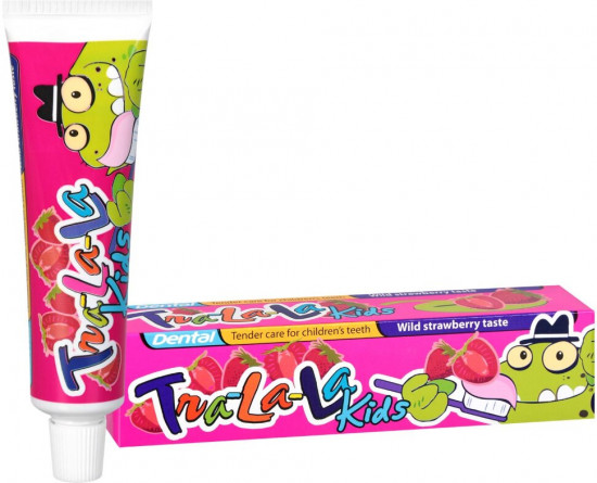 Зубная паста детская «Dental kids tra-la-la strawberry»