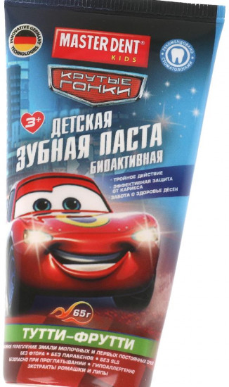 Паста зубная детская «Крутые гонки. Тутти-фрутти»
