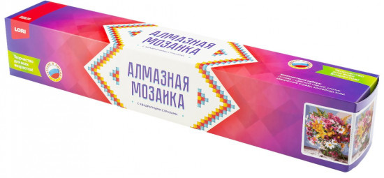 Мозаика алмазная с квадратными стразами «Летний букет»