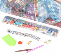 Мозаика алмазная «Снежные принцессы» - Фото 3