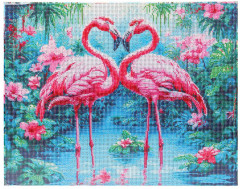 Мозаика алмазная «Влюблённые фламинго» - Фото 2