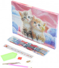 Мозаика алмазная «Котики» - Фото 1