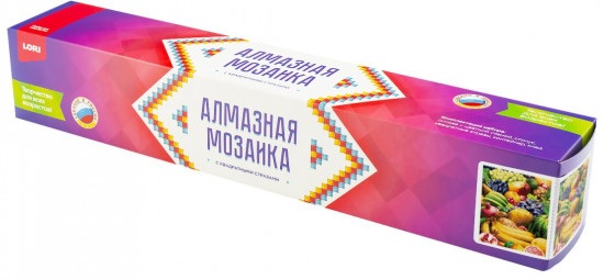 Мозаика алмазная с квадратными стразами «Сочные фрукты»