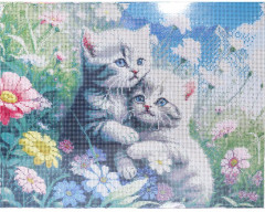Алмазная мозаика «Котики-обнимашки» - Фото 2