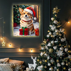 Картина по номерам с подсветкой «Рождественский хранитель подарков» - Фото 2