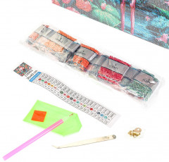 Алмазная мозаика «Фламинго в цветах» - Фото 4