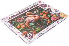 Алмазная мозаика «Фламинго в цветах» - Фото 6