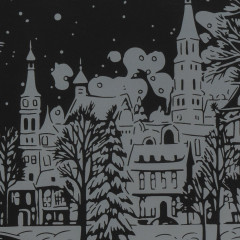 Скретч-гравюра цветная «Вечерний пейзаж» - Фото 3