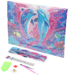 Мозаика алмазная «Дельфины» - Фото 1