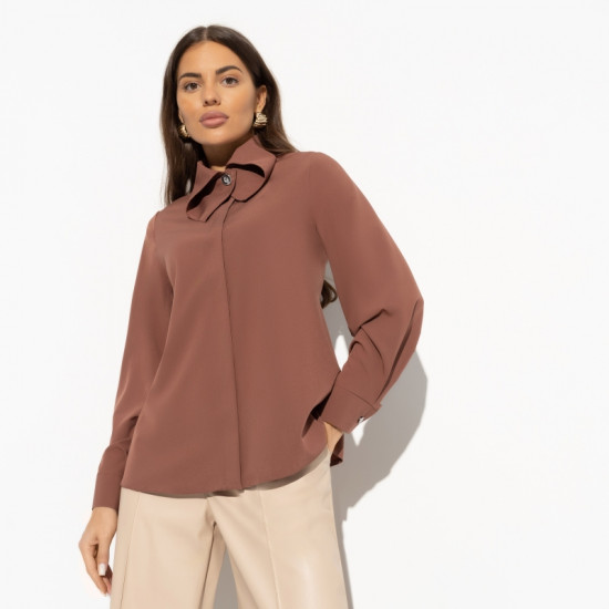 Блуза женская с креативным воротником Неожиданный эффект