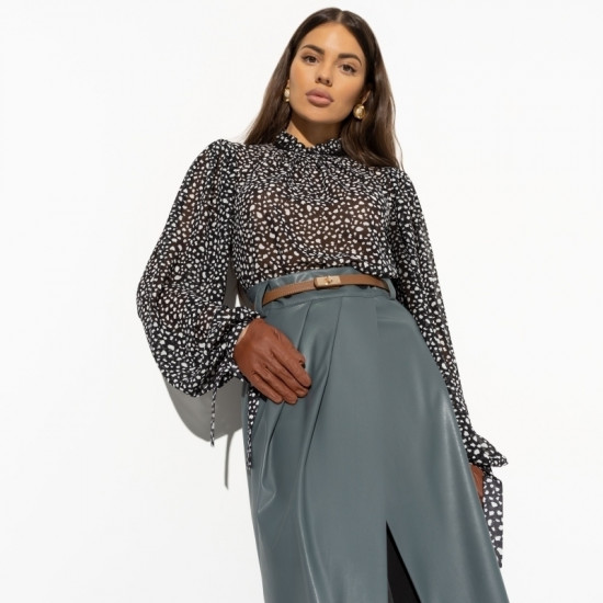 Блуза женская с объемными рукавами Изящный гламур