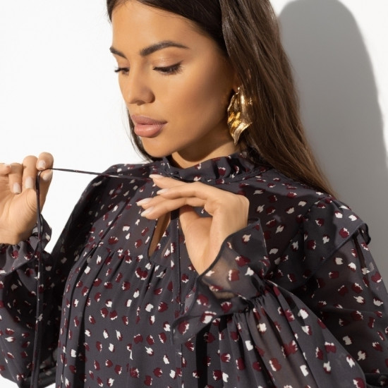 Платье женское с оборками и воланами Тонкий комплимент