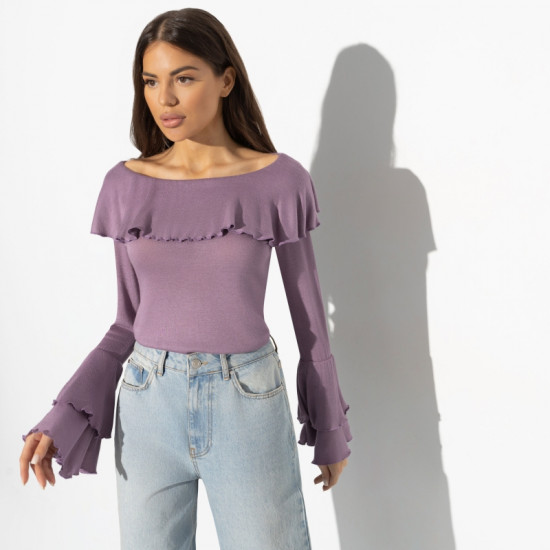 Свитшот женский из вискозы с воланами Взаимная любовь