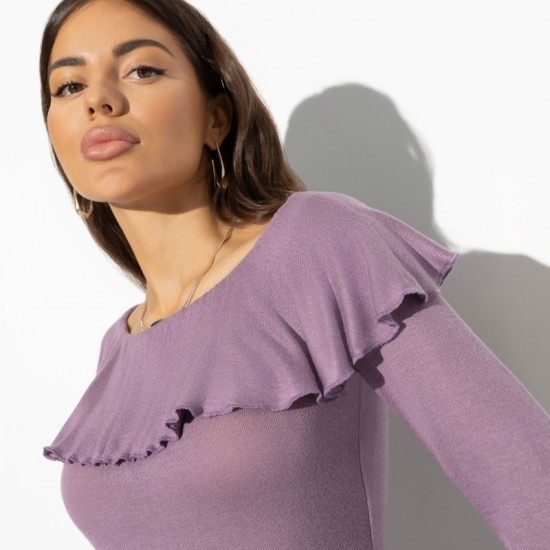 Свитшот женский из вискозы с воланами Взаимная любовь