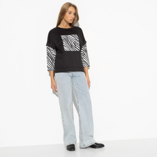 Свитшот женский комбинированный Опережая время