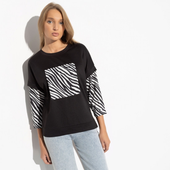 Свитшот женский комбинированный Опережая время