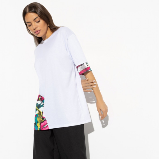 Футболка женская с ассиметричной отделкой Очевидное отличие