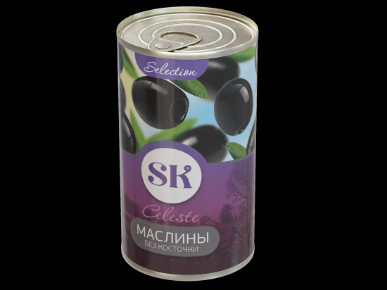 Маслины черные без косточки