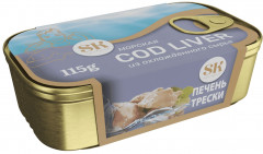 Печень трески натуральная морская из охлажденного сырья Cod Liver - Фото 1