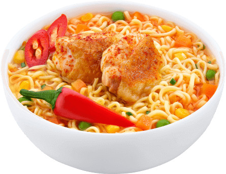 Лапша быстрого приготовления c острым куриным вкусом