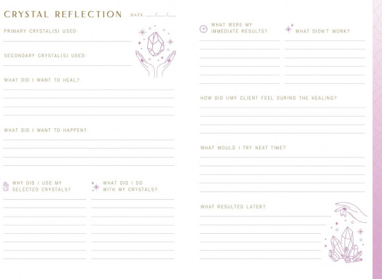 Crystal Healing Reflection Journal