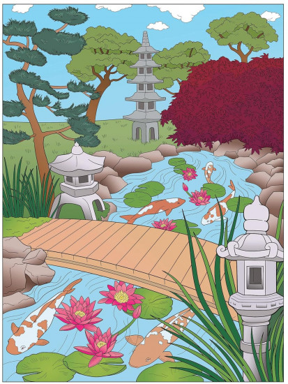 Creative Haven Gorgeous Gardens Coloring Book