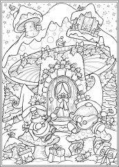 Creative Haven Christmas Gnomes Coloring Book - Фото 5