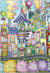 Creative Haven Whimsical Houses Coloring Book - Фото 2