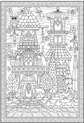 Creative Haven Whimsical Houses Coloring Book - Фото 4
