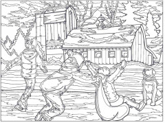 Creative Haven Charming Wintertime Scenes Color by Number - Фото 6