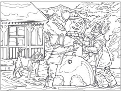 Creative Haven Charming Wintertime Scenes Color by Number - Фото 8