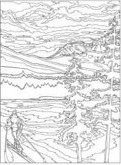 Creative Haven Charming Wintertime Scenes Color by Number - Фото 9