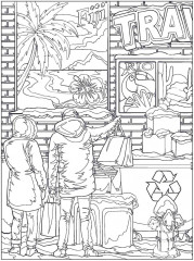 Creative Haven Charming Wintertime Scenes Color by Number - Фото 10